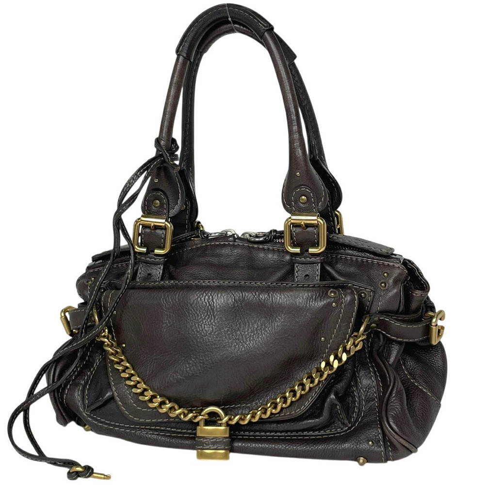 Chloe Paddington Handbag Leather Brown